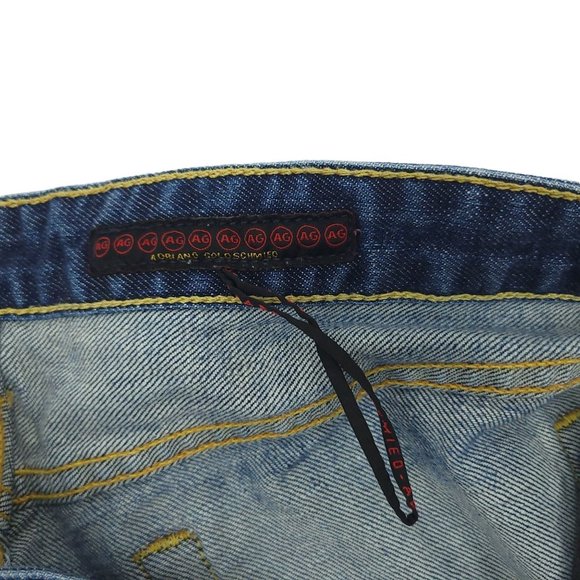 Adriano Goldschmied Denim Jeans Womens Size 32R Dark Wash Made In USA - Picture 12 of 12